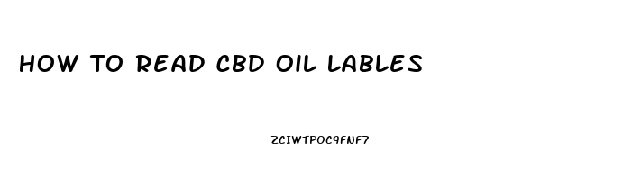 How To Read Cbd Oil Lables