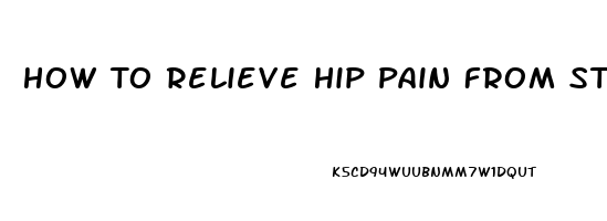 How To Relieve Hip Pain From Standing All Day