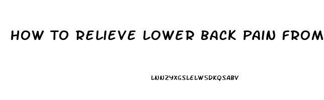 How To Relieve Lower Back Pain From Squats