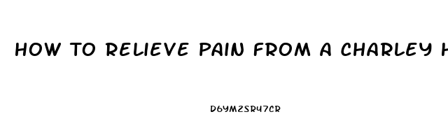 How To Relieve Pain From A Charley Horse