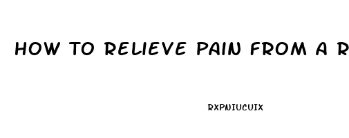 How To Relieve Pain From A Rolled Ankle