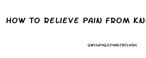 How To Relieve Pain From Knot In Neck