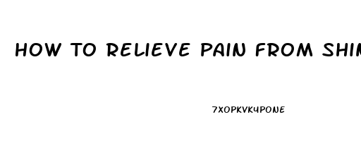 How To Relieve Pain From Shingles