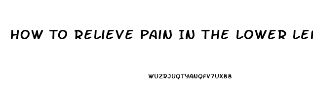 How To Relieve Pain In The Lower Left Abdomen