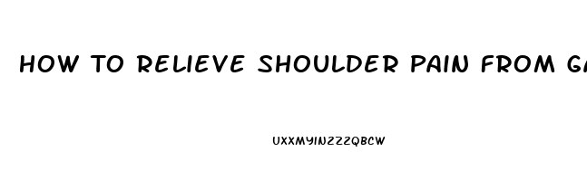 How To Relieve Shoulder Pain From Gallbladder