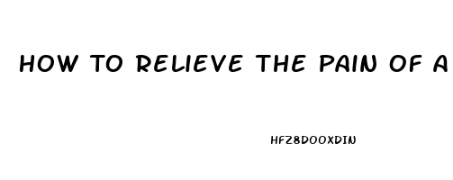 How To Relieve The Pain Of A Yeast Infection