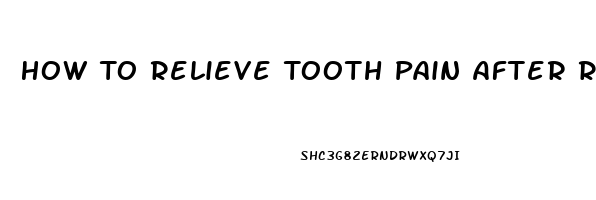 How To Relieve Tooth Pain After Removal