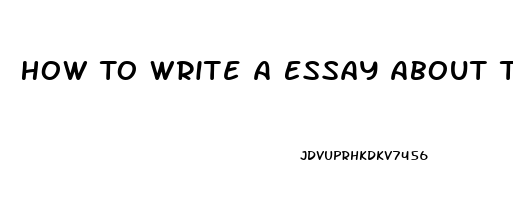 How To Write A Essay About The Impotence Of Something