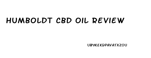 Humboldt Cbd Oil Review