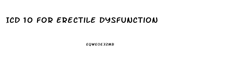 Icd 10 For Erectile Dysfunction