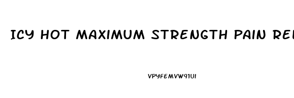 Icy Hot Maximum Strength Pain Relieving Balm