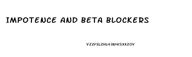 Impotence And Beta Blockers