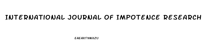 International Journal Of Impotence Research