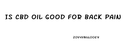 Is Cbd Oil Good For Back Pain