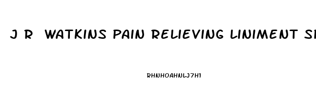 J R Watkins Pain Relieving Liniment Spray