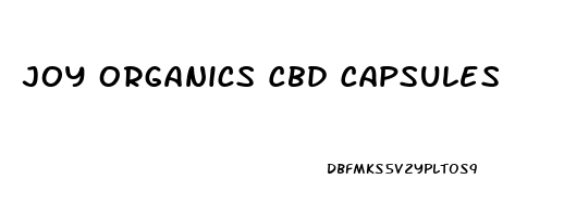 Joy Organics Cbd Capsules