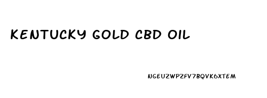 Kentucky Gold Cbd Oil