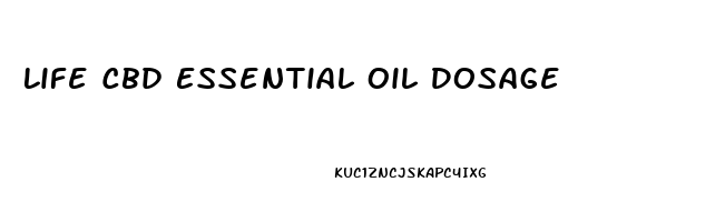 Life Cbd Essential Oil Dosage