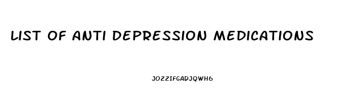 List Of Anti Depression Medications