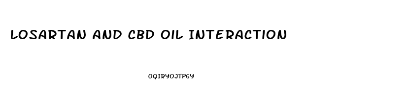 Losartan And Cbd Oil Interaction