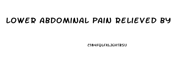 Lower Abdominal Pain Relieved By Passing Gas