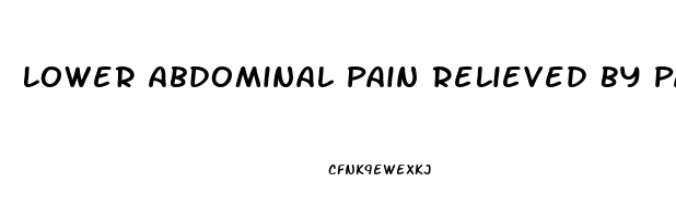 Lower Abdominal Pain Relieved By Passing Gas