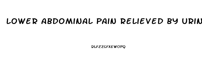 Lower Abdominal Pain Relieved By Urinating