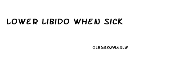 Lower Libido When Sick