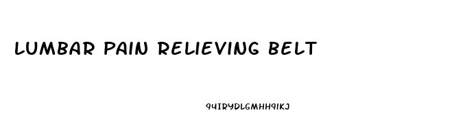 Lumbar Pain Relieving Belt