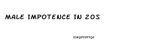 Male Impotence In 20s