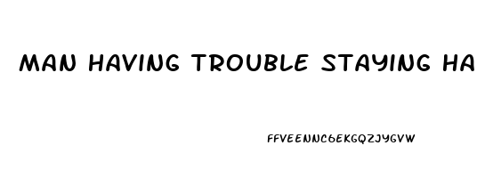 Man Having Trouble Staying Hard