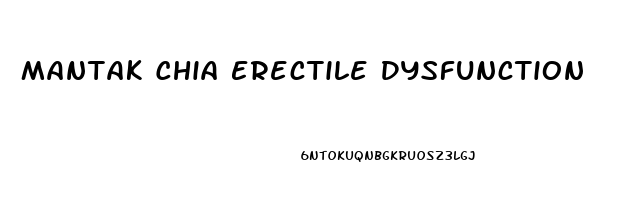 Mantak Chia Erectile Dysfunction