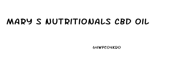 Mary S Nutritionals Cbd Oil