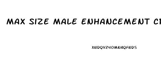 Max Size Male Enhancement Cream