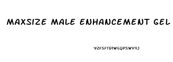 Maxsize Male Enhancement Gel