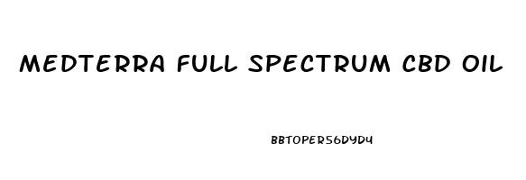 Medterra Full Spectrum Cbd Oil