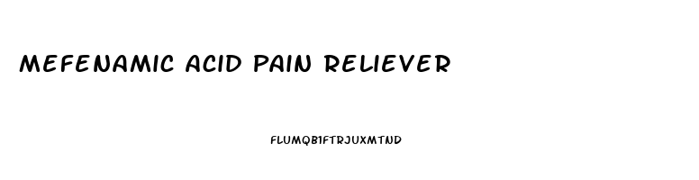 Mefenamic Acid Pain Reliever