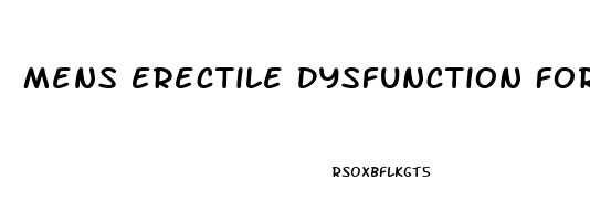 Mens Erectile Dysfunction Forum