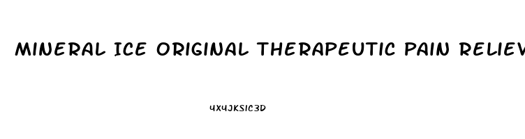 Mineral Ice Original Therapeutic Pain Relieving Gel