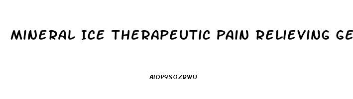 Mineral Ice Therapeutic Pain Relieving Gel 16 Ounce Jar