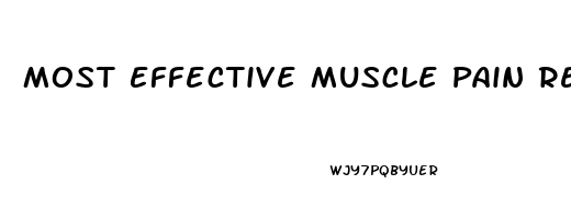 Most Effective Muscle Pain Reliever