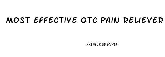 Most Effective Otc Pain Reliever