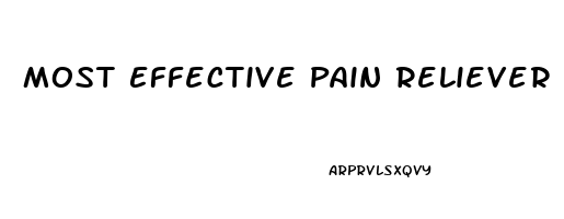 Most Effective Pain Reliever For Headache