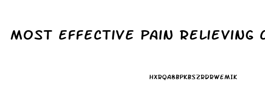 Most Effective Pain Relieving Cream