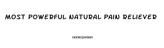 Most Powerful Natural Pain Reliever