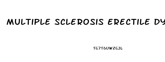 Multiple Sclerosis Erectile Dysfunction