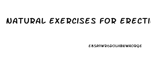 Natural Exercises For Erectile Dysfunction