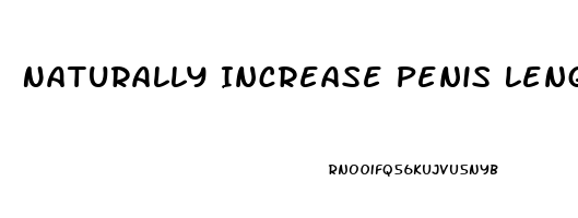 Naturally Increase Penis Length