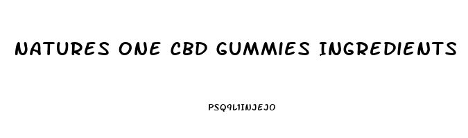 Natures One Cbd Gummies Ingredients