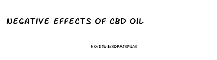 Negative Effects Of Cbd Oil